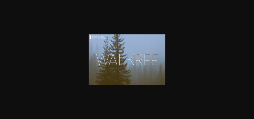 Walkree Font Poster 3