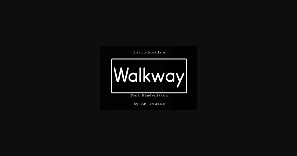 Walkway Font Poster 1