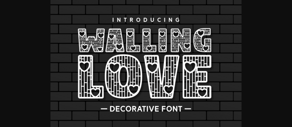 Walling Love Font Poster 3