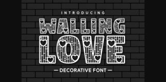 Walling Love Font Poster 1