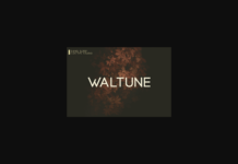 Waltune Font Poster 1