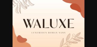 Waluxe Font Poster 1