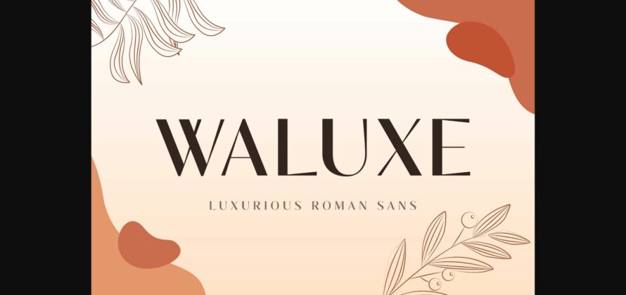 Waluxe Font Poster 1