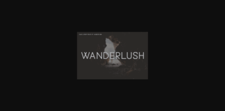 Wanderlush Font Poster 1