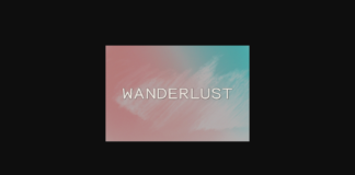 Wanderlust Font Poster 1