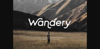 Wandery Font Poster 1