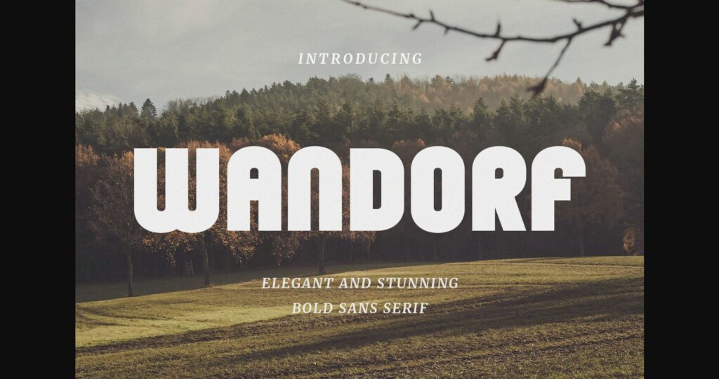 Wandorf Font Poster 3