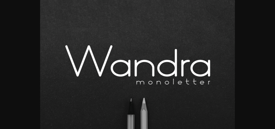 Wandra Monoletter Font Poster 3