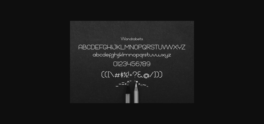 Wandra Monoletter Font Poster 2