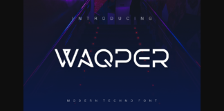 Waqper Font Poster 1