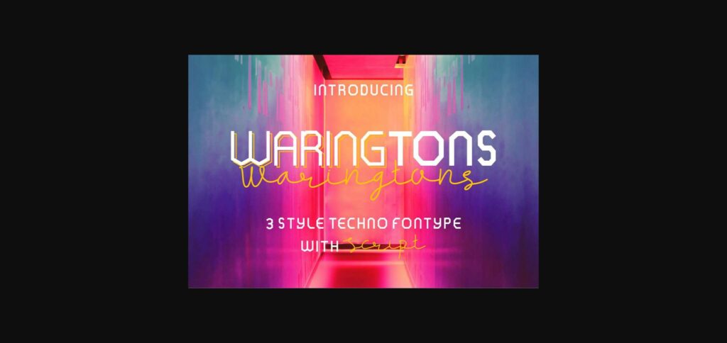 Waring Tons Font Poster 4