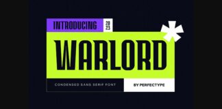 Warlord Font Poster 1