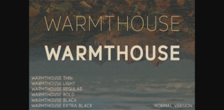 Warmthouse Font Poster 1