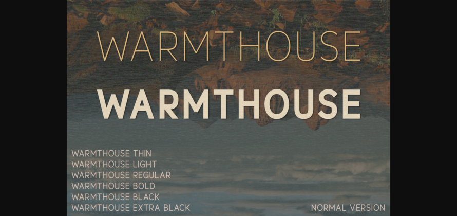 Warmthouse Font Poster 1