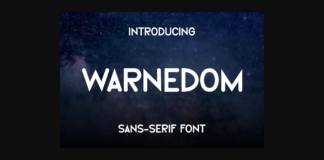 Warnedom Font Poster 1