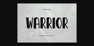 Warrior Font Poster 1
