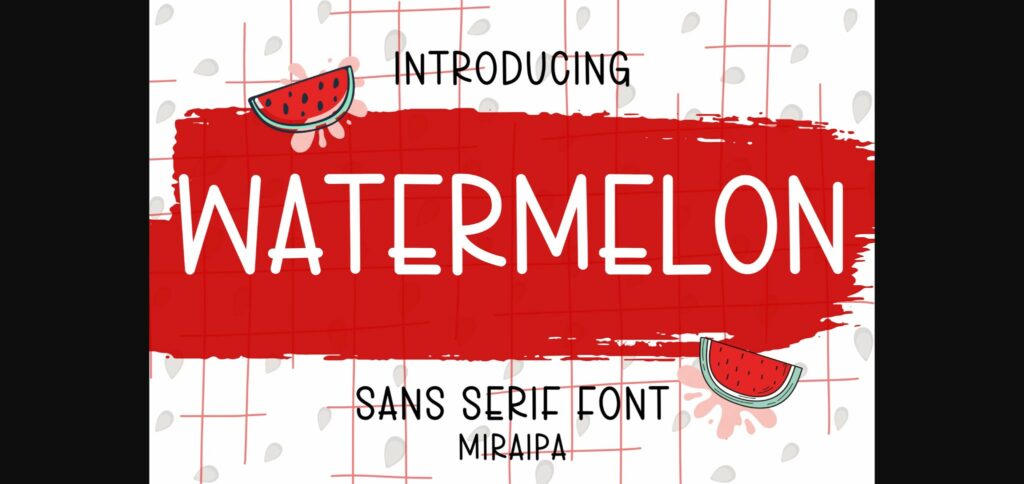 Watermelon Font Poster 1