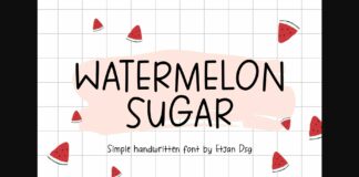 Watermelon Sugar Font Poster 1