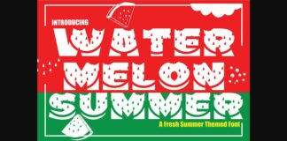 Watermelon Summer Font Poster 1