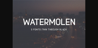 Watermolen Font Poster 1