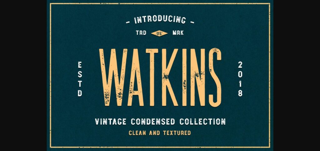 Watkins Font Poster 3