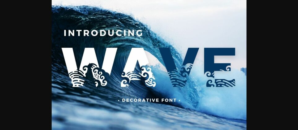 Wave Font Poster 1