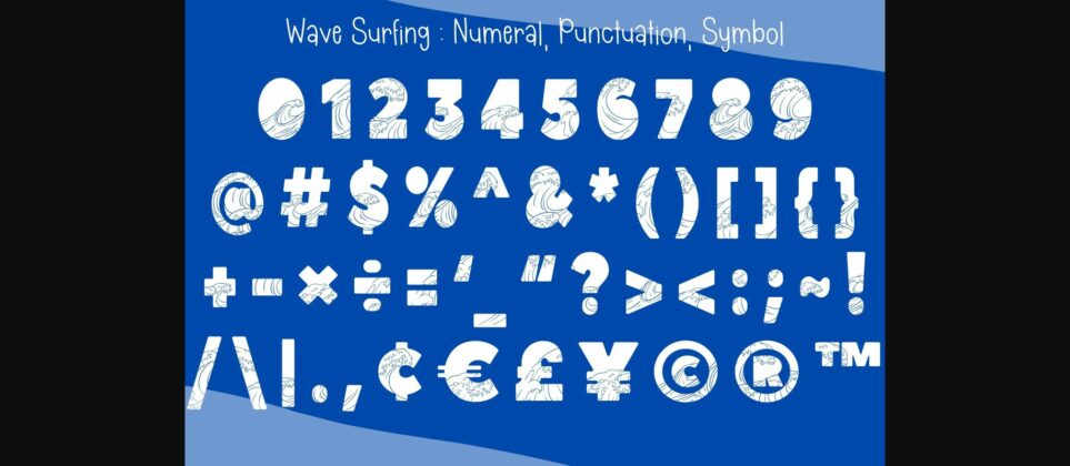 Wave Surfing Font Poster 7