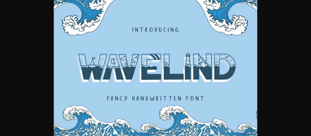 Wavelind Font Poster 3