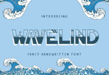 Wavelind Font Poster 1