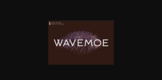 Wavemoe Font Poster 1