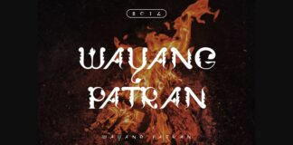 Wayang Patran Font Poster 1