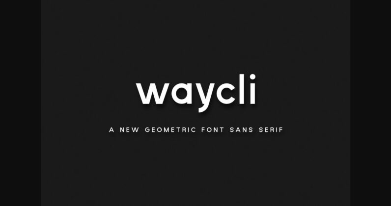 Waycli Font Poster 1