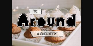 We Around Font Poster 1