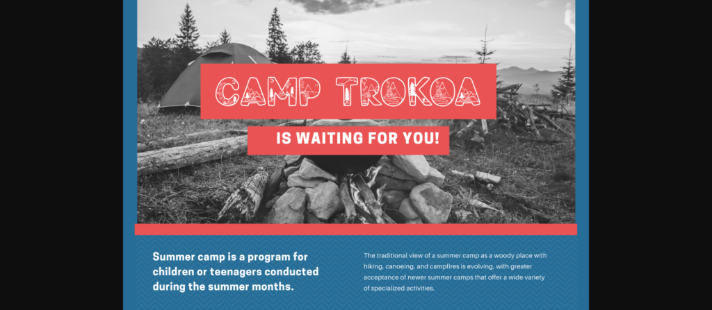 We Camp Font Poster 6