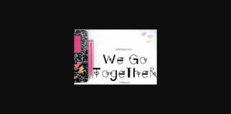 We Go Together Font Poster 1