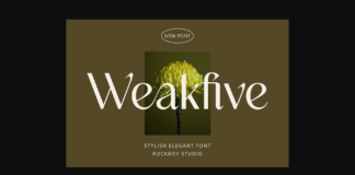 Weakfive Font Poster 1