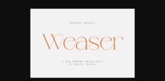 Weaser Font Poster 1