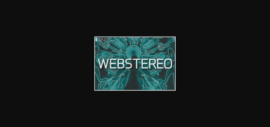 Webstereo Font Poster 3