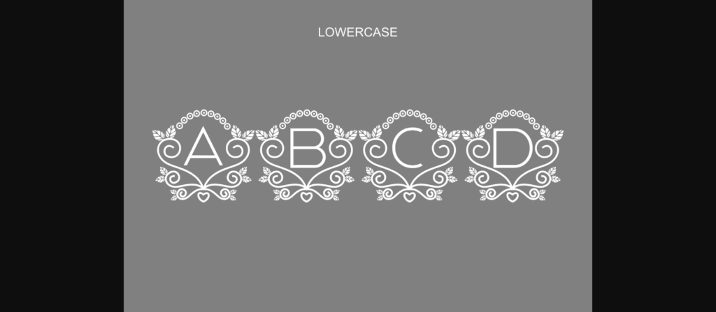 Wedding Monogram Font Poster 7