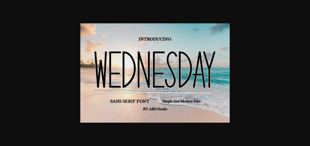 Wednesday Font Poster 3