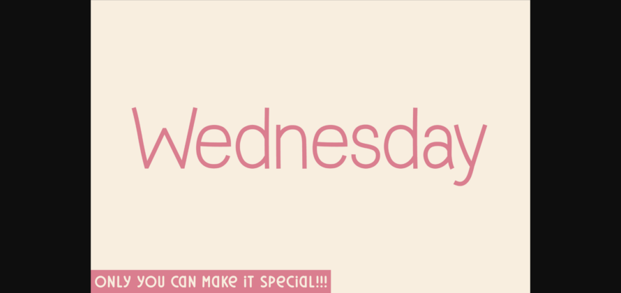 Wednesday Font Poster 3