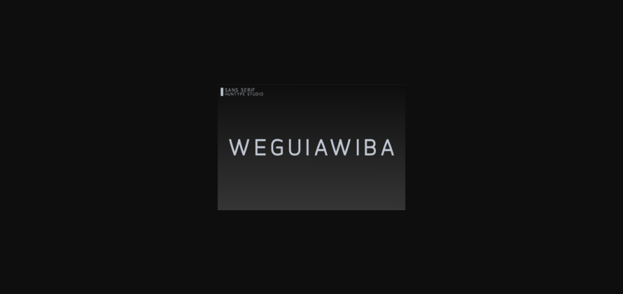 Weguiawiba Font Poster 3