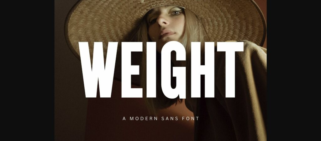 Weight Font Poster 1