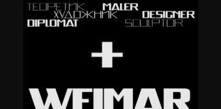 Weimar Font Poster 1