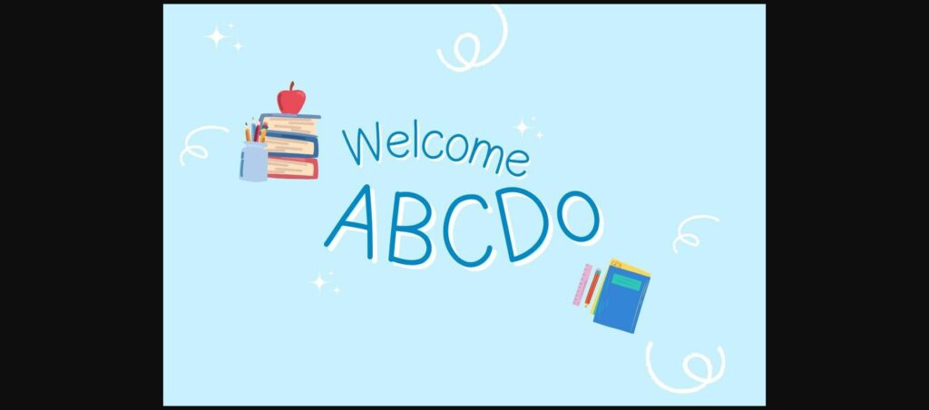 Welcome Abcdo Font Poster 3