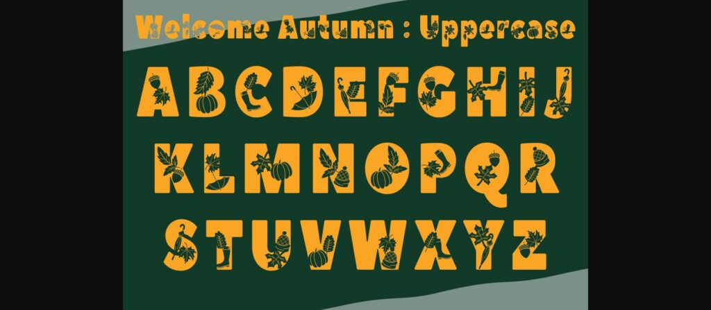 Welcome Autumn Font Poster 5