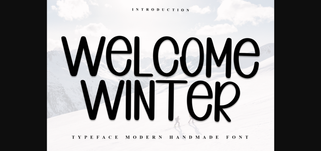 Welcome Winter Font Poster 3