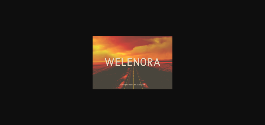 Welenora Font Poster 3