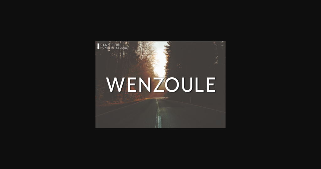 Wenzoule Font Poster 3