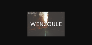 Wenzoule Font Poster 1